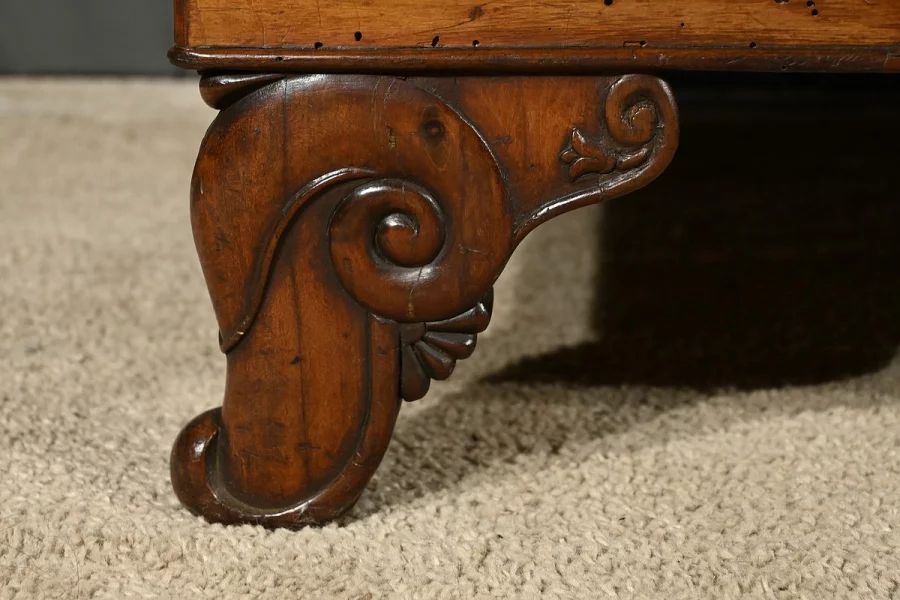 Méridienne à Dosseret en Acajou, époque Restauration – 1ère partie XIXe