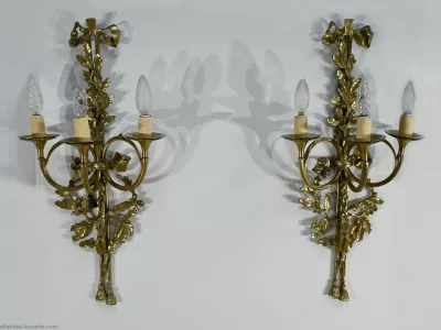 Appliques Murales en Bronze, d’après C.Galle, époque Napoléon III – Milieu XIXe