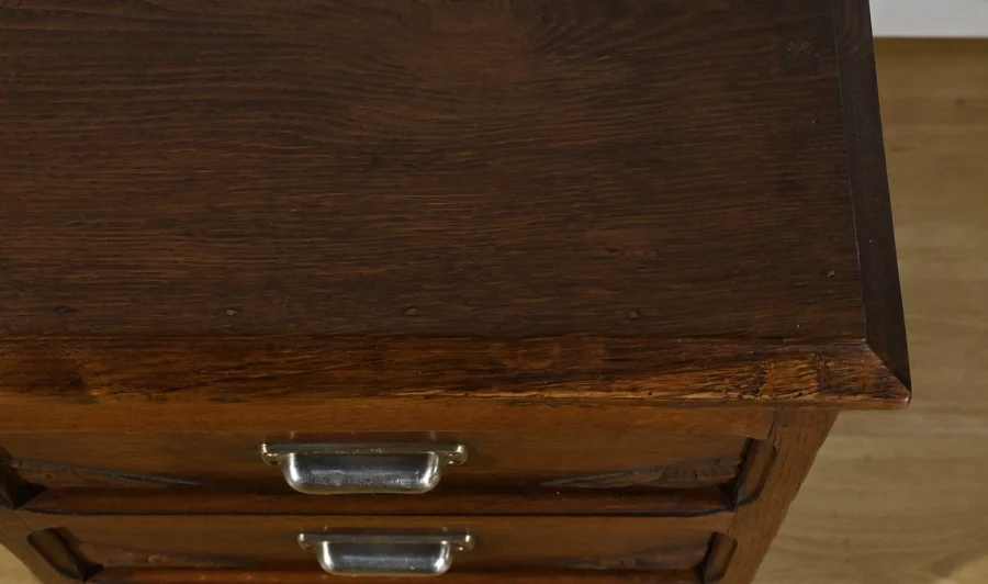 Bureau à Caissons en Chêne, Art Déco – 1940