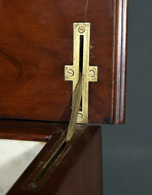 Commode de Toilette en placage de Ronce d’Acajou, Style Louis-Philippe – Fin XIXe