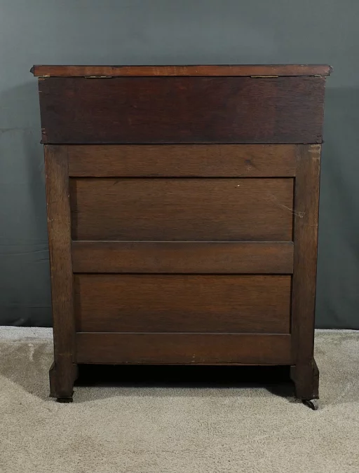 Commode de Toilette en placage de Ronce d’Acajou, Style Louis-Philippe – Fin XIXe