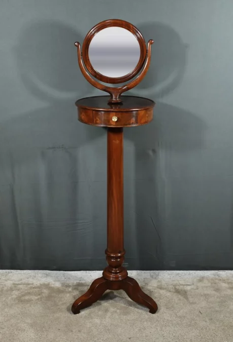 Barbière en Acajou massif, époque Restauration – Début XIXe