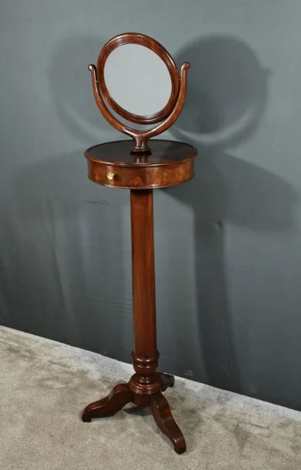 Barbière en Acajou massif, époque Restauration – Début XIXe