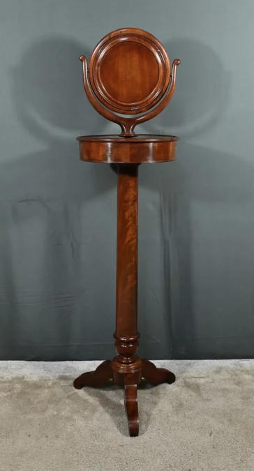 Barbière en Acajou massif, époque Restauration – Début XIXe