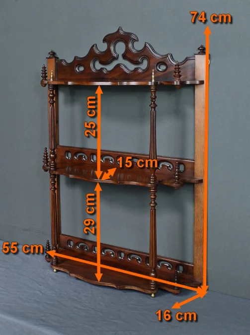 ESTANTES DE PARED DE ÉPOCA DE LOUIS PHILIPPE