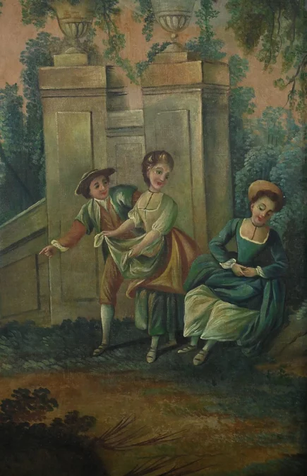 SPECCHIO TRUMEAU STILE LUIGI XV