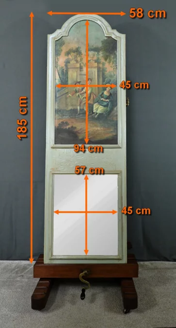 SPECCHIO TRUMEAU STILE LUIGI XV