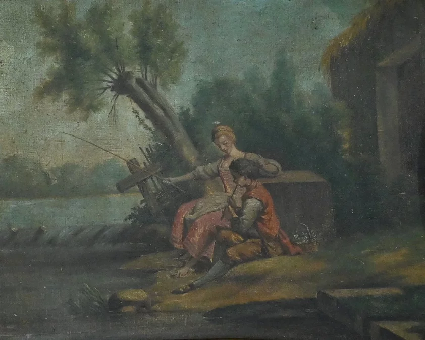 ЗЕРКАЛО ТРЮМО В СТИЛЕ ЛЮДОВИКА XV