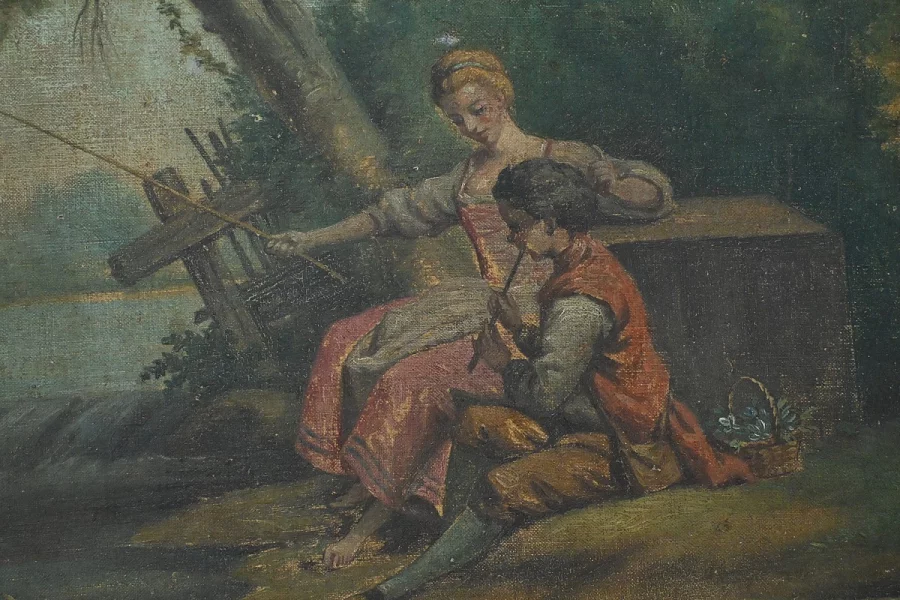 ЗЕРКАЛО ТРЮМО В СТИЛЕ ЛЮДОВИКА XV