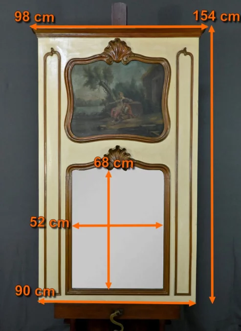 ЗЕРКАЛО ТРЮМО В СТИЛЕ ЛЮДОВИКА XV