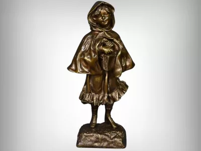 БРОНЗОВАЯ ФИГУРА с подписью ТРЕМО