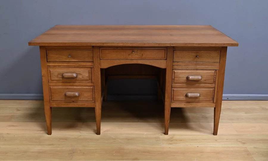 Bureau à Caissons en Chêne massif, établissements Régy – 1940