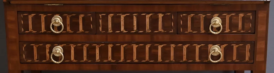 Bureau de Pente en Palissandre et Acajou, style Louis XVI – Milieu XIXe