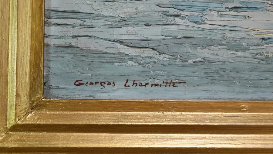 ÖL AUF TAFEL von G. LHERMITTE 1934