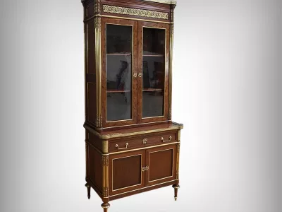 Scriban Bibliothèque en Acajou, Style Louis XVI – Milieu XIXe