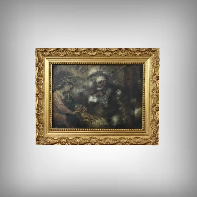 Tableau « Scène de la Nativité » – Fin XIXe