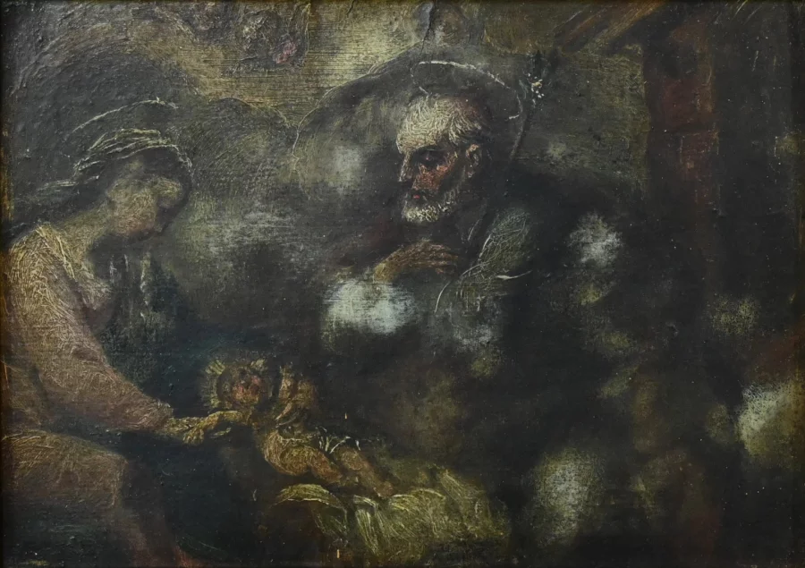 Tableau « Scène de la Nativité » – Fin XIXe