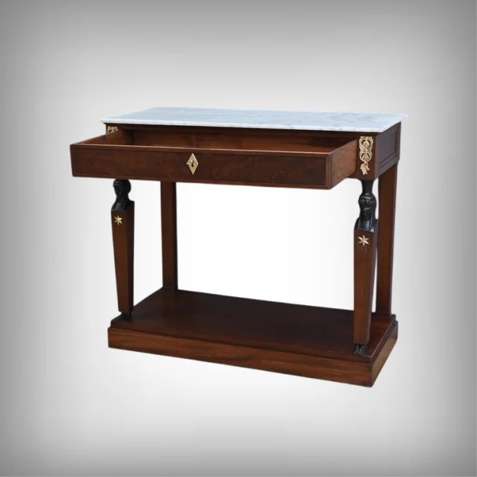 Console Retour d’Égypte en Acajou, époque Empire – Début XIXe