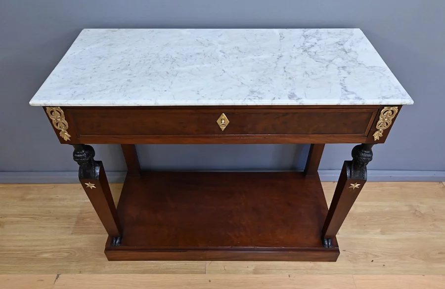 Console Retour d’Égypte en Acajou, époque Empire – Début XIXe