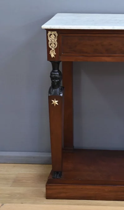 Console Retour d’Égypte en Acajou, époque Empire – Début XIXe