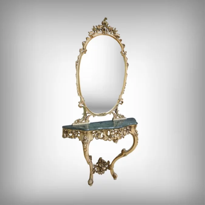 KONSOLENTISCH MIT SPIEGEL