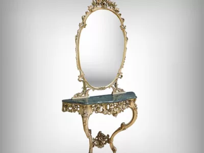 KONSOLENTISCH MIT SPIEGEL