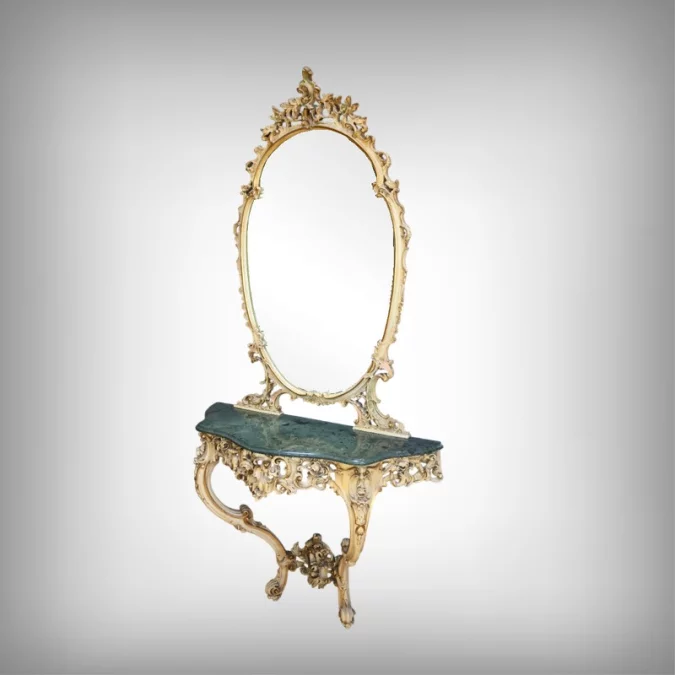 KONSOLENTISCH MIT SPIEGEL