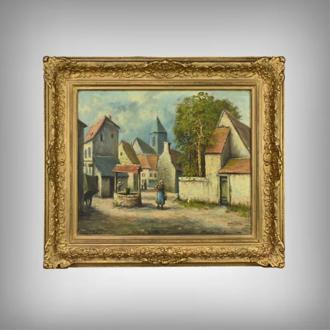 МАСЛО НА ХОЛСТЕ, ПОДПИСАНА ДЕЛАКУР