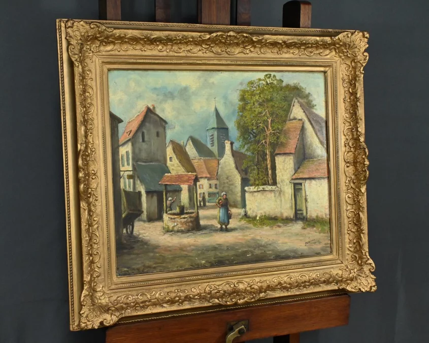 МАСЛО НА ХОЛСТЕ, ПОДПИСАНА ДЕЛАКУР