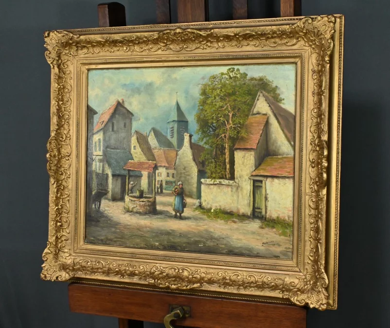 МАСЛО НА ХОЛСТЕ, ПОДПИСАНА ДЕЛАКУР