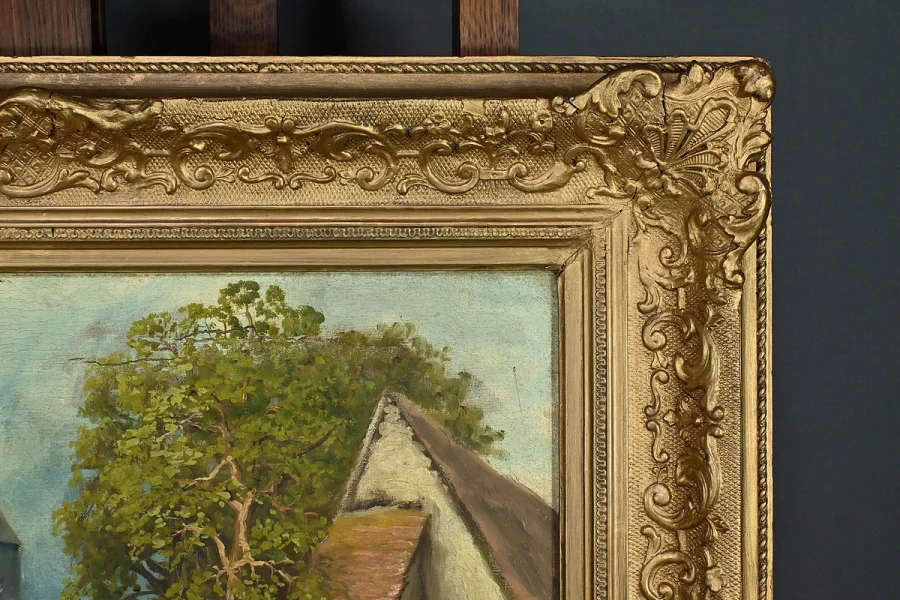 МАСЛО НА ХОЛСТЕ, ПОДПИСАНА ДЕЛАКУР