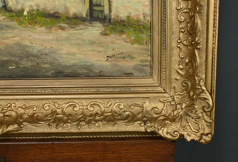 МАСЛО НА ХОЛСТЕ, ПОДПИСАНА ДЕЛАКУР