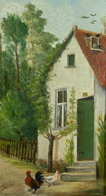 Paire de Tableaux « Scènes Campagnardes », signés A. Minne – Fin XIXe