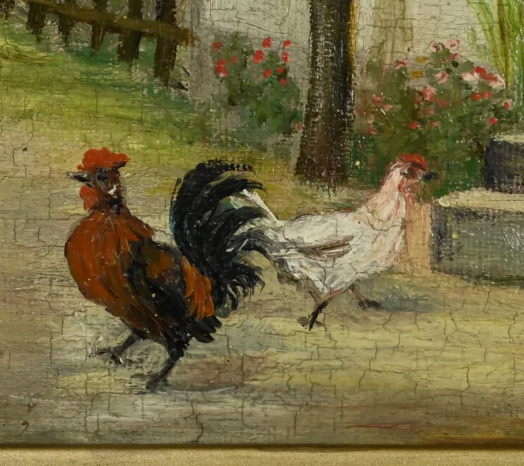 Paire de Tableaux « Scènes Campagnardes », signés A. Minne – Fin XIXe