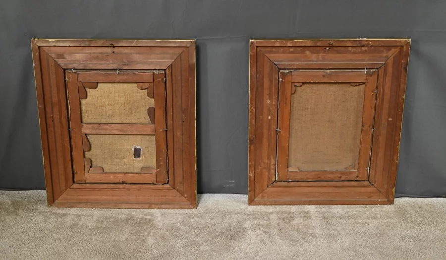 Paire de Tableaux « Scènes Campagnardes », signés A. Minne – Fin XIXe