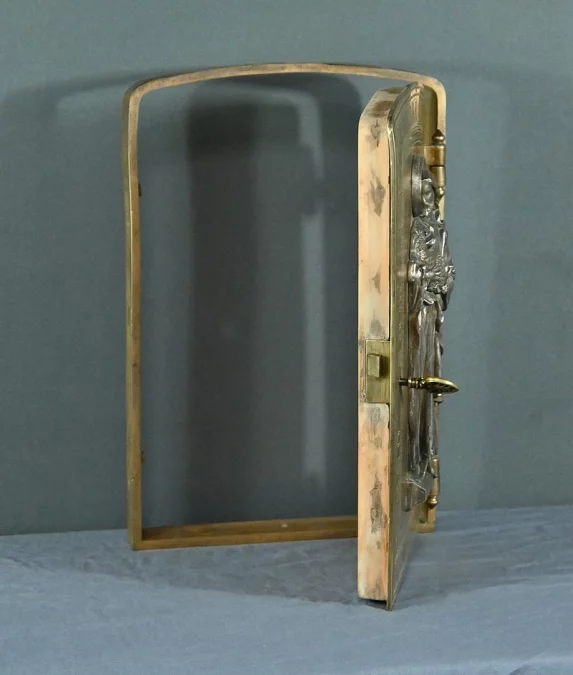 Porte de Tabernacle en Bronze, signé J. Vallet – Fin XIXe