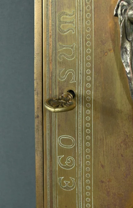 Porte de Tabernacle en Bronze, signé J. Vallet – Fin XIXe