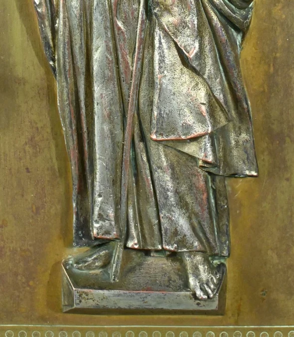 Porte de Tabernacle en Bronze, signé J. Vallet – Fin XIXe