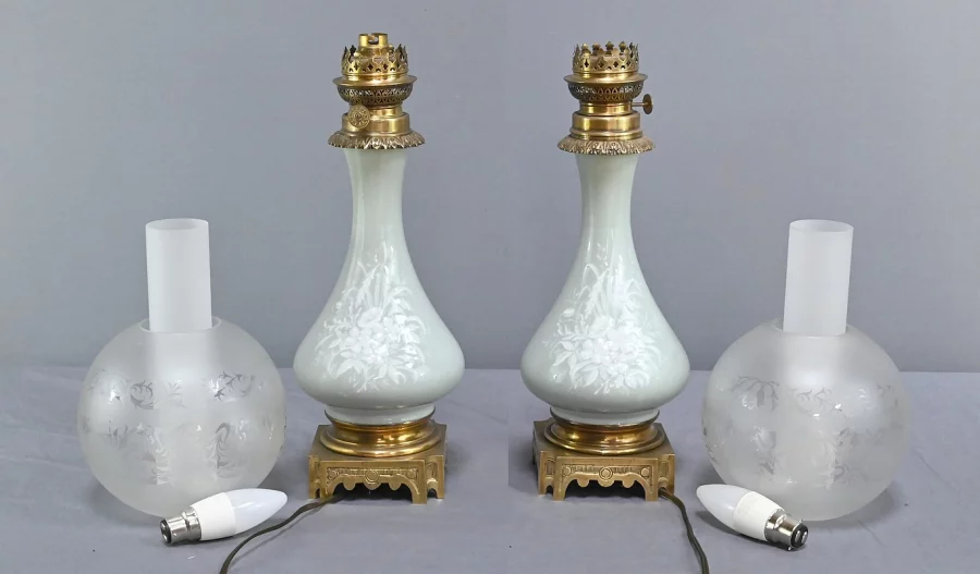 PAR DE LÁMPARAS DE GASOLINA