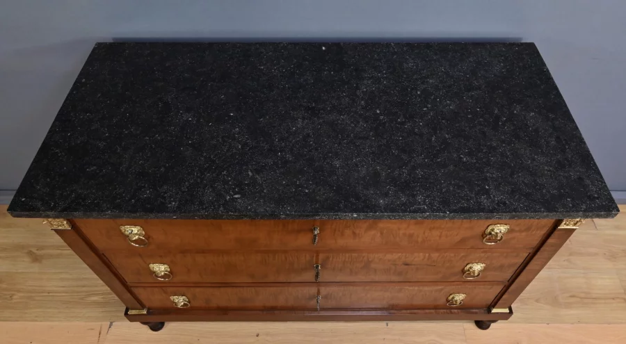 Commode Retour d’Égypte en Acajou, époque Empire – Début XIXe