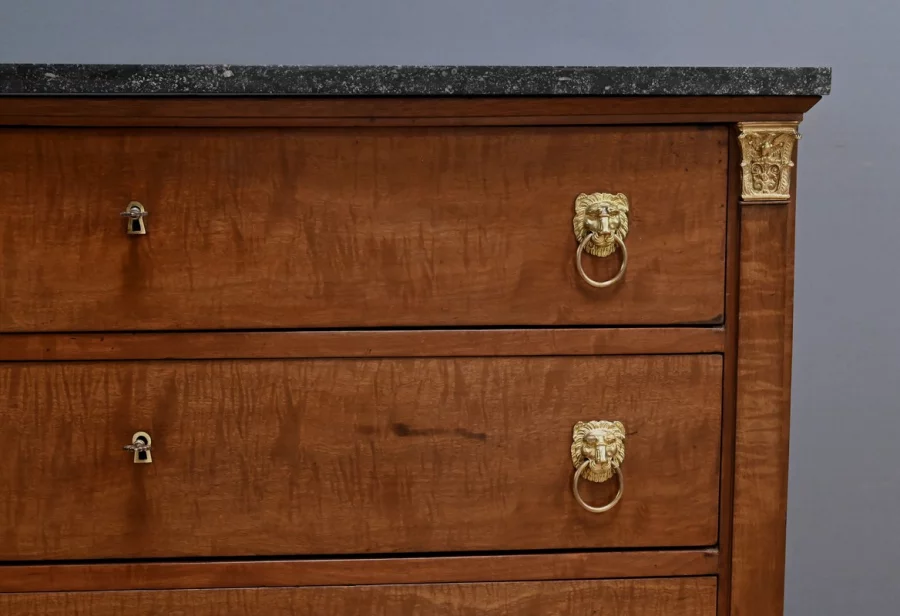 Commode Retour d’Égypte en Acajou, époque Empire – Début XIXe