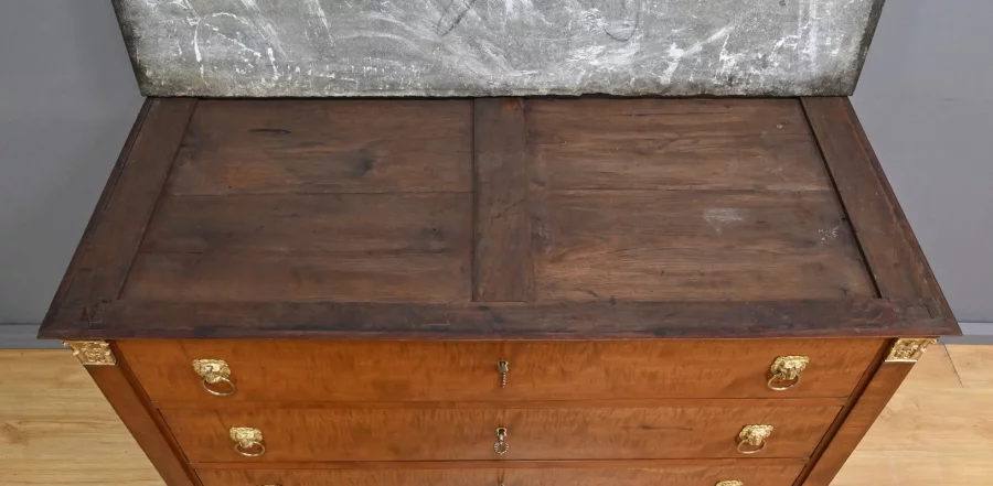 Commode Retour d’Égypte en Acajou, époque Empire – Début XIXe