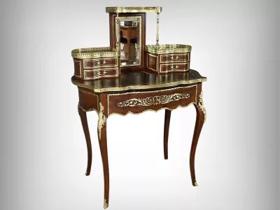 Petit Bureau de Dame en Acajou, époque Napoléon III – 2ème partie XIXe