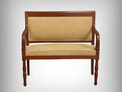 Canapé de Palier en Acajou, époque Restauration – 1ère Partie XIXe