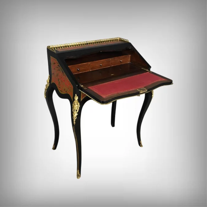 Bureau de Dame en Marqueterie « Boulle », Napoléon III – Milieu XIXe