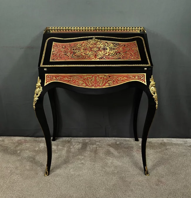 Bureau de Dame en Marqueterie « Boulle », Napoléon III – Milieu XIXe
