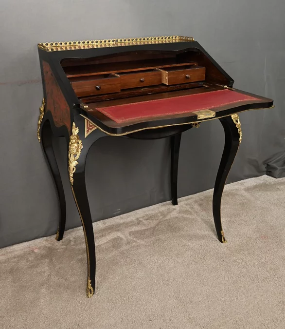 Bureau de Dame en Marqueterie « Boulle », Napoléon III – Milieu XIXe