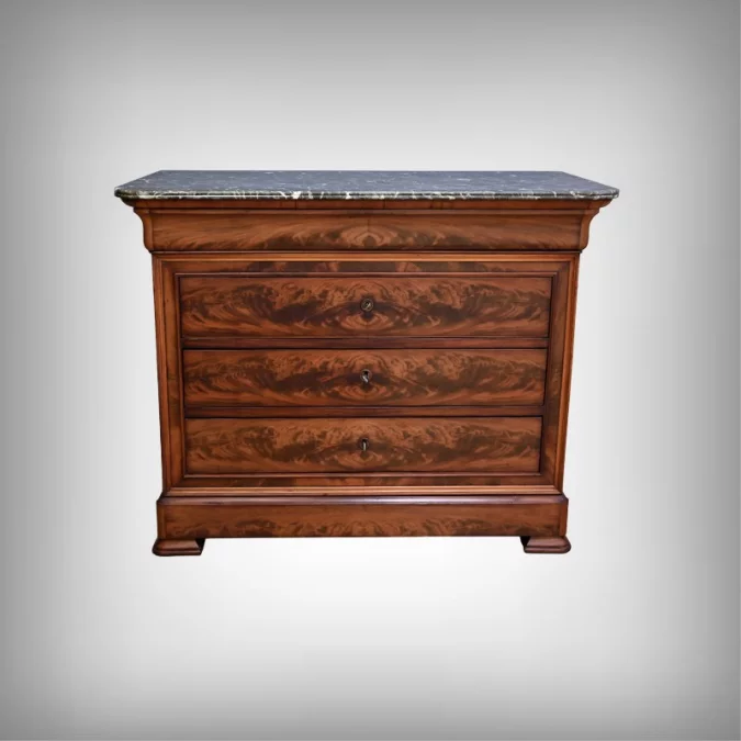 Commode en Acajou, style Louis-Philippe – Fin XIXe