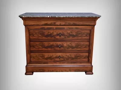 Commode en Acajou, style Louis-Philippe – Fin XIXe