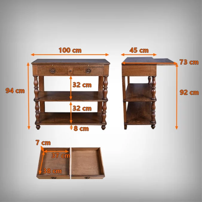 MESA AUXILIAR ESTILO LUIS PHILIPPE